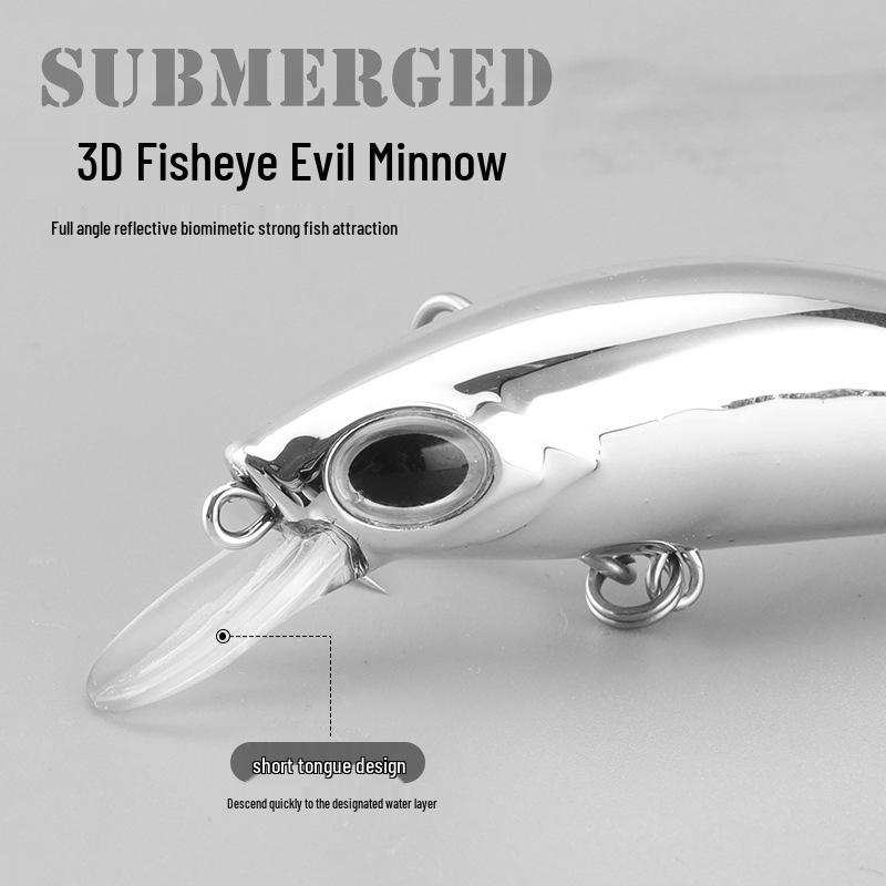 Barracuda Minnow Lure: Slow-Sinking, Long-Cast Wobbler for Accurate Sea Fishing