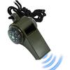 Survival Whistle with compass Thermometer for camping High Decibel Safety Whistle Referee Cheerleading Whistle for camping