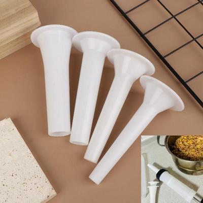 10Pcs/set White Plastic Manual Sausage Casing Enema Nozzles Meat Grinder Attachments For Sausages Hot Dogs & Wieners
