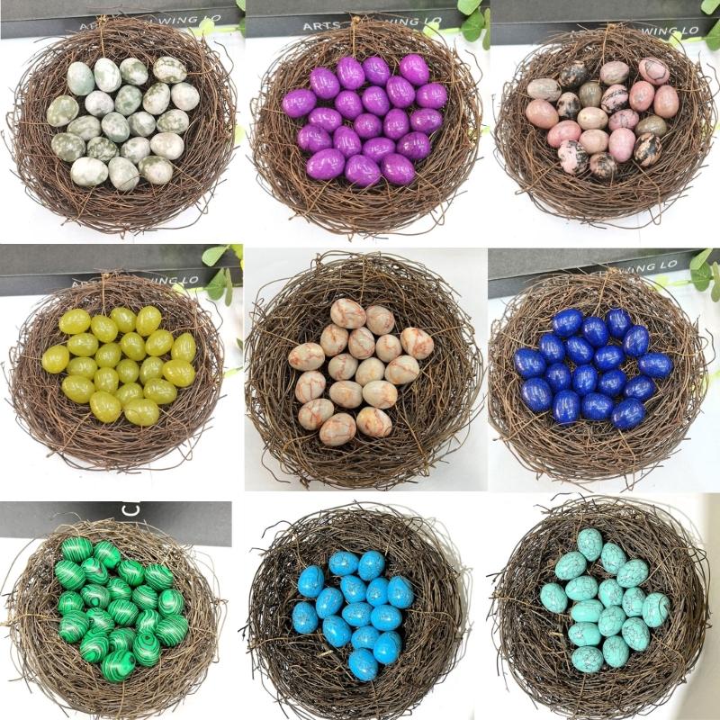 Random Mix of 20 Colorful Crystal Eggs Collection Variety Crystals Stones Healing Crystals for Spiritual Enthusiasts