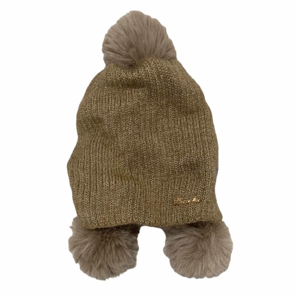 Breathable Fur Pompom Beanies Hat Thickened Pullover Hat Cold Weather Warm Knitted Hat Outdoor хаки