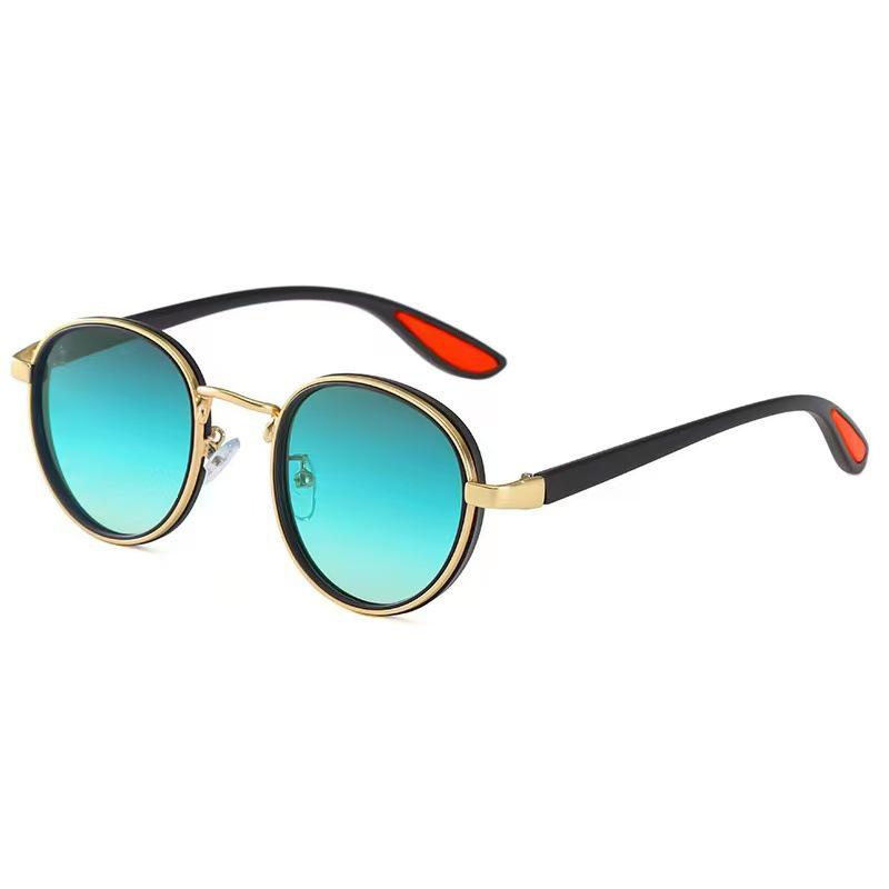 Women s European & American UV-Protection Metal Sunglasses - Small Round Frame with Personality Style