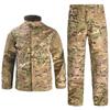 Mens Long Sleeve Camo Tactical Suit Outdoor Training Windproof Hunting Camouflage Set