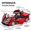 Simulation 1/32 Pagani Huayra BC Alloy Car Model with Light and Sound Collection Miniature Voiture Toy Vehicle Gift Children Boy