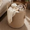 Handwoven Storage Basket with Handles Large Capacity Durable Rope Material for Household Organization and Storage