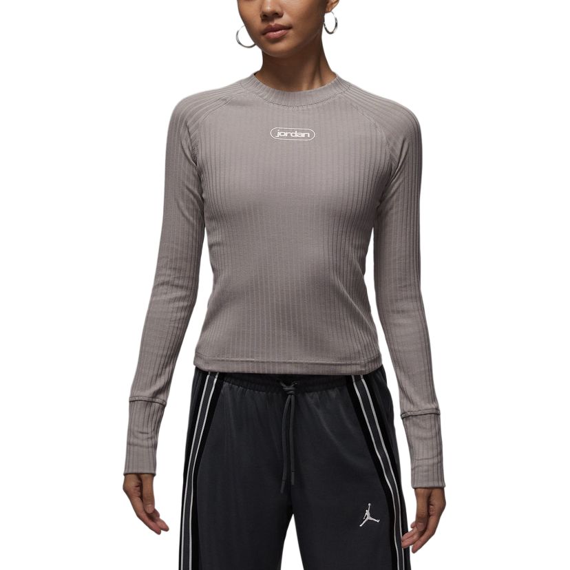 Jordan Comfortable Round Neck Pullover Long Sleeve T-Shirt Women tops IO9717-016