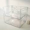 Transparent Desktop Cosmetic Storage Drawer Stackable Storage Box Acrylic Rack Sundries Snack Makeup Storage Basket Organizer