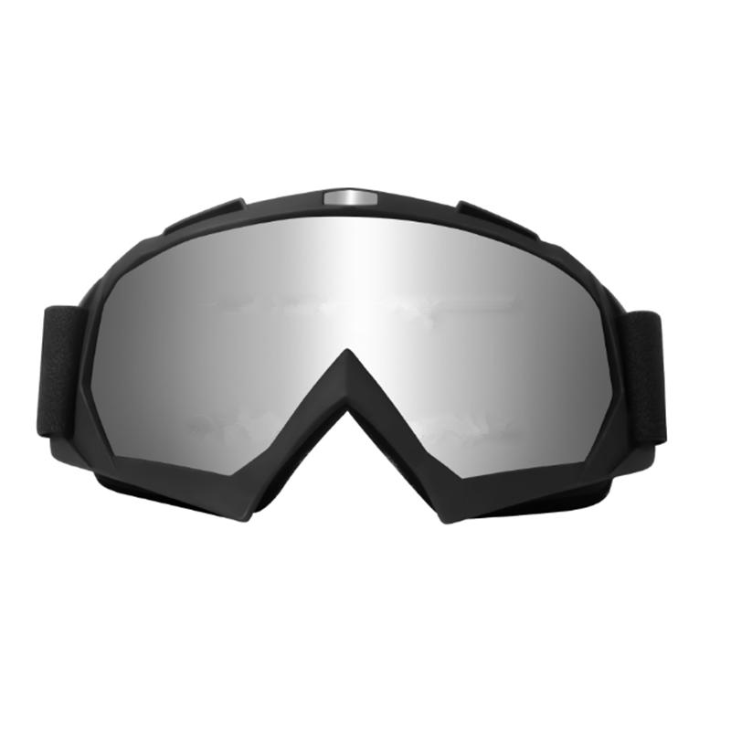 UV Motocross Goggles Uv400 Protection Windproof Dustproof Motorcycle Glasses Off Road Dirt Bike Goggles серебряный