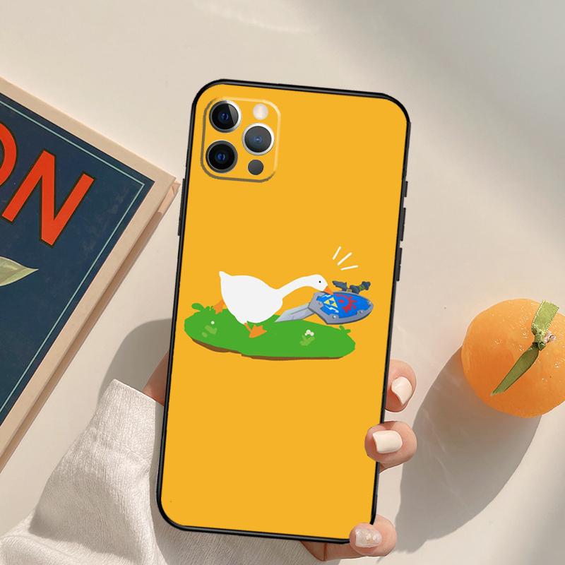 Untitled Goose Duck Game Funda Case For iPhone 16 15 14 Pro Max 11 12 13 Pro Max Mini XR 16 15 Plus 16e Phone Cover