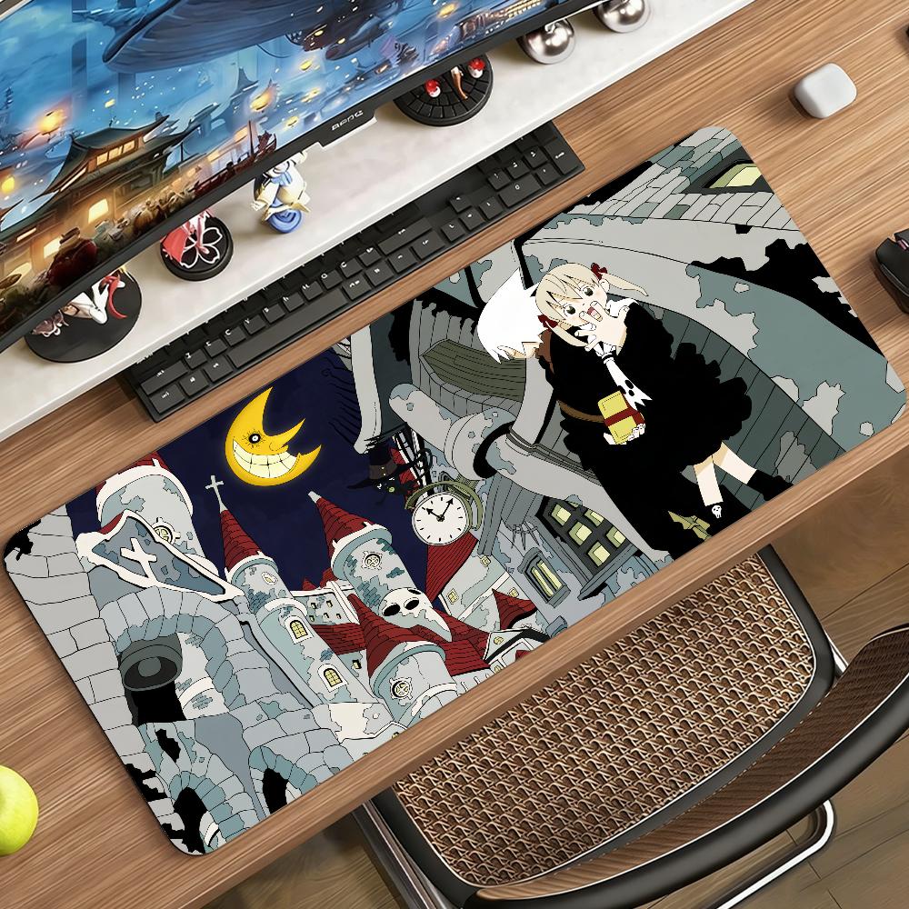Tappetino per Mouse Anime S-Soul E-EaterS Gomma Antiscivolo Gamer Bilanciamento Tappetino per Computer Decorazione Deskmat Laptop Ufficio Grande