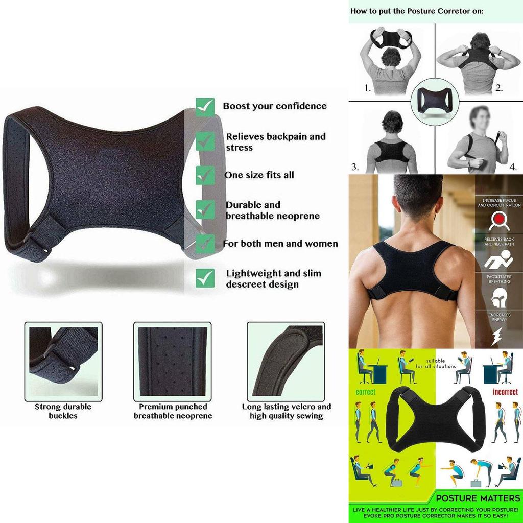 Versatile Back Posture Correction Shoulder Support Belt For Men And Women