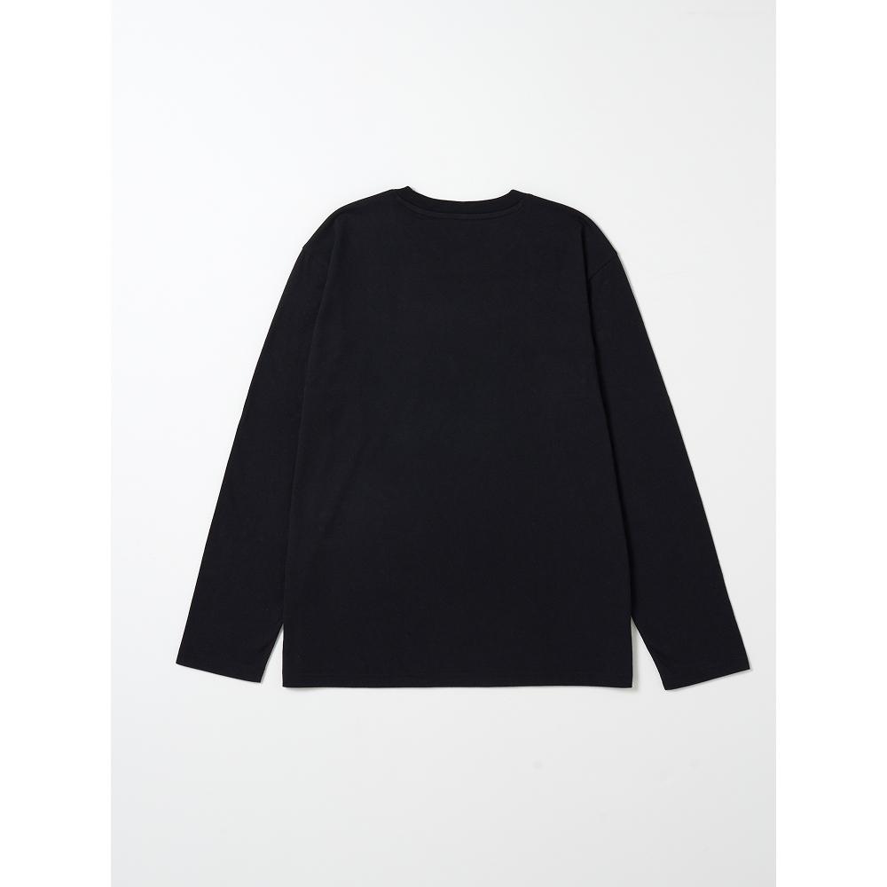 DaiSo [coMMon] Langarm Baumwollmischung T-Shirt S M L xL schwarz