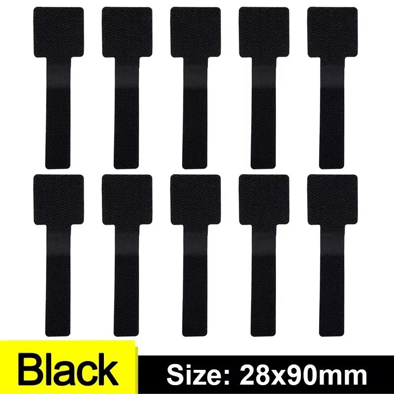 10pcs Reusable Cable Organizer Self Adhesive Cord Rope Holders Desk Wire Winder Cable Tie Organizer Cord Protection Straps