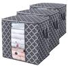 NEW Foldable Storage Box Portable Clothes Organizer Tidy Pouch Suitcase Non-woven Home Storage Box Quilt Storage Container Bag Box