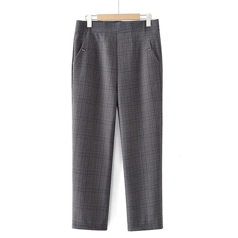 Spring Wide-Leg Pants for Middle-Aged Women, Straight-Leg Style, Casual Grandma Pants for Ages 60-70, Perfect for Spring/Autumn.