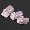 10 st Nail Art Tips klistermärken Dekor Bowknot Legering Smycken Multicolor Glitter Strass