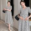 Maternity Clothes Summer New Breastfeeding Floral Skirt Small Pregnant Mother Cover Belly Do Not Show Pregnancy Wear Versatile Suit
