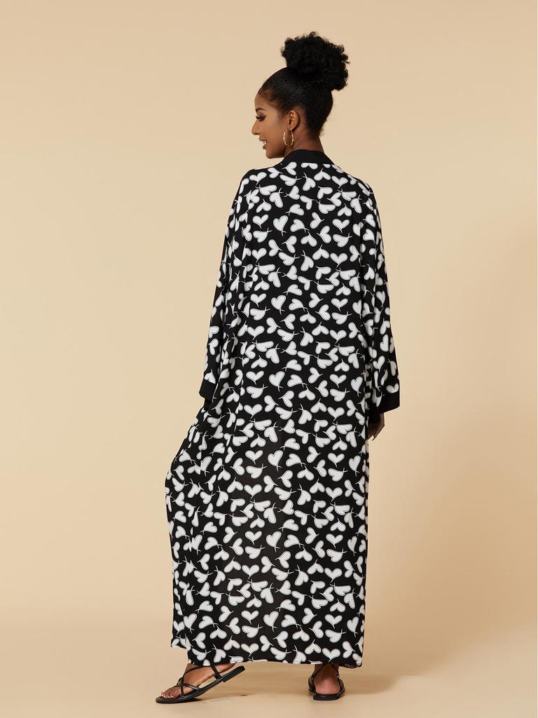 New European & American Cotton Printed Beach Cardigan: Sexy Sunscreen Jacket and Loose Holiday Swimsuit Cover-Up.