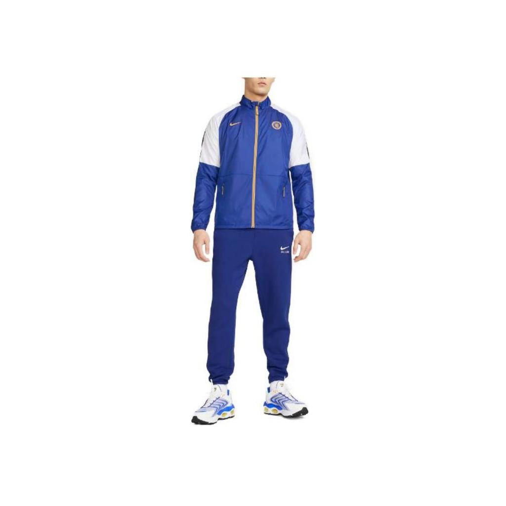 Nike Chelsea Fc Repel Academy Awf Zip-Neck Jacke Herrenjacke Blau DV4714-495