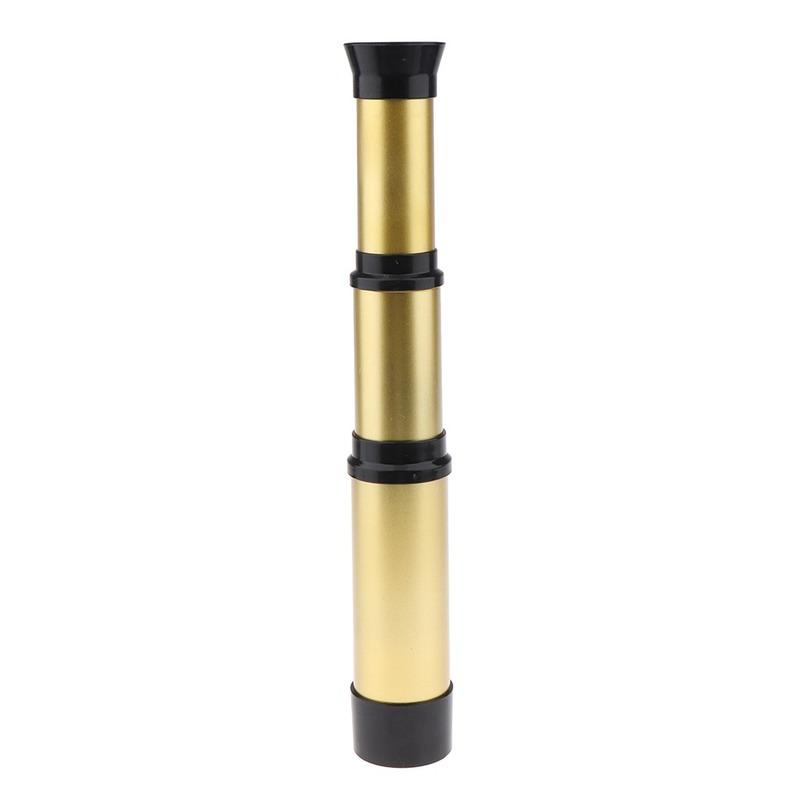 1 Pcs 35mm Vintage Handheld Zoomable Monocular Telescope Lightweight Pirate Spyglass Gifts For Kids Children Outdoor Camping Advanture