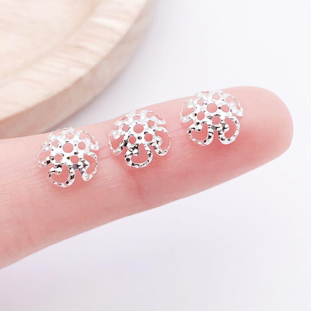12 Multi-Color Alloy Five-Petal Flower Charm Set for DIY Jewelry