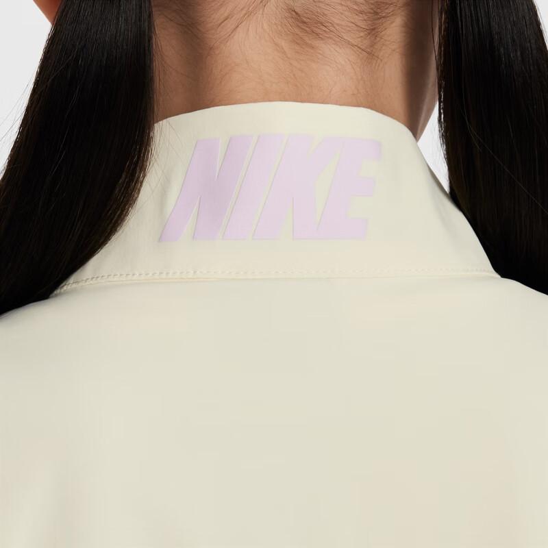 Nike Swoosh Stand Collar Fashion Versatile Long Sleeve Kids Jackets Coconut-Milk II2415-113