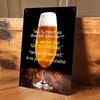 1 Piece. Fun Beer-themed Tin Plaque, Creative Bar Wall Decoration, German-style Humorous Dialogue Design, Retro Wrought Iron Hom