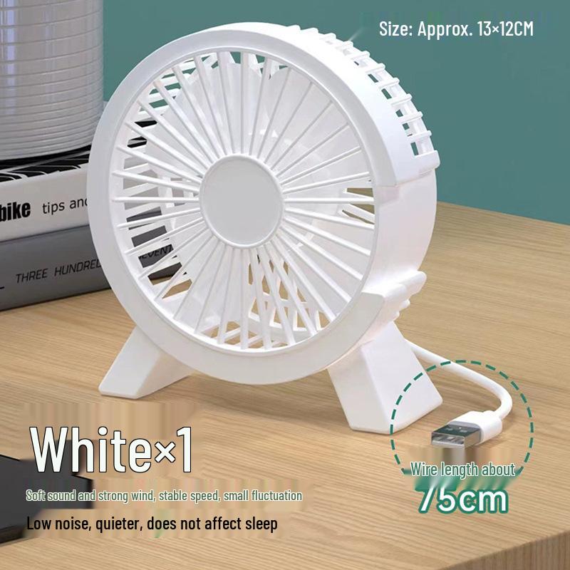 Silent USB Electric Mini Desk Fan for Office and Home