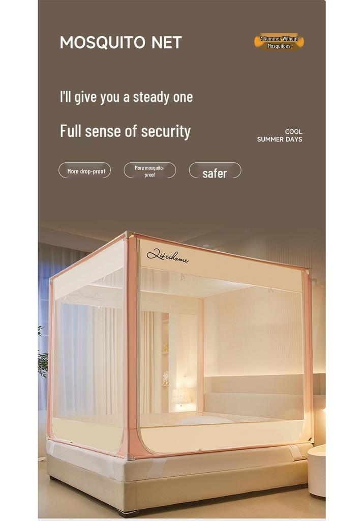 Free Shipping 2026 Anti-Fall Mosquito Net: Full-Cover Bed Rail Tent for Babies and Children