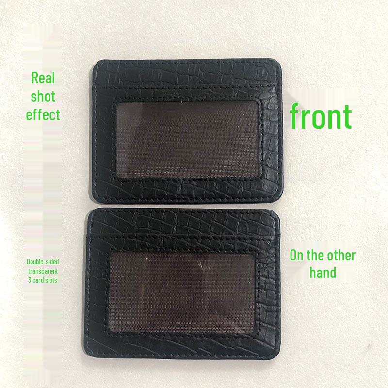 

Защитный чехол из искусственной кожи с отделениями для нескольких карт для ID-карт и карт доступа