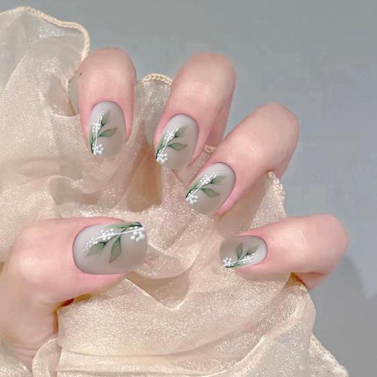 Nail Stickers Self Adhesive DIY Nails Art Supplies 5D Double Color Love Heart Embossed Flowers Manicure