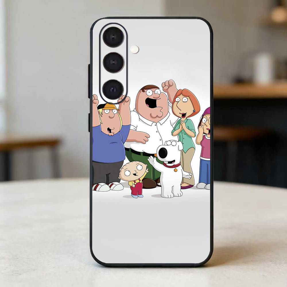 Family Guy Phone Case For Samsung Galaxy A73,A72,A71,A70,A52,A51 Others Soft Black Cover