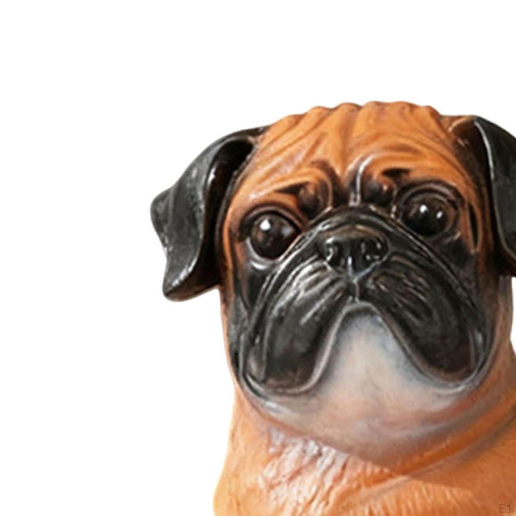 Pug Shape Tissue Holder Small Dog Statue Bedroom Bar Entryway Decorative Creative Apartment Porch