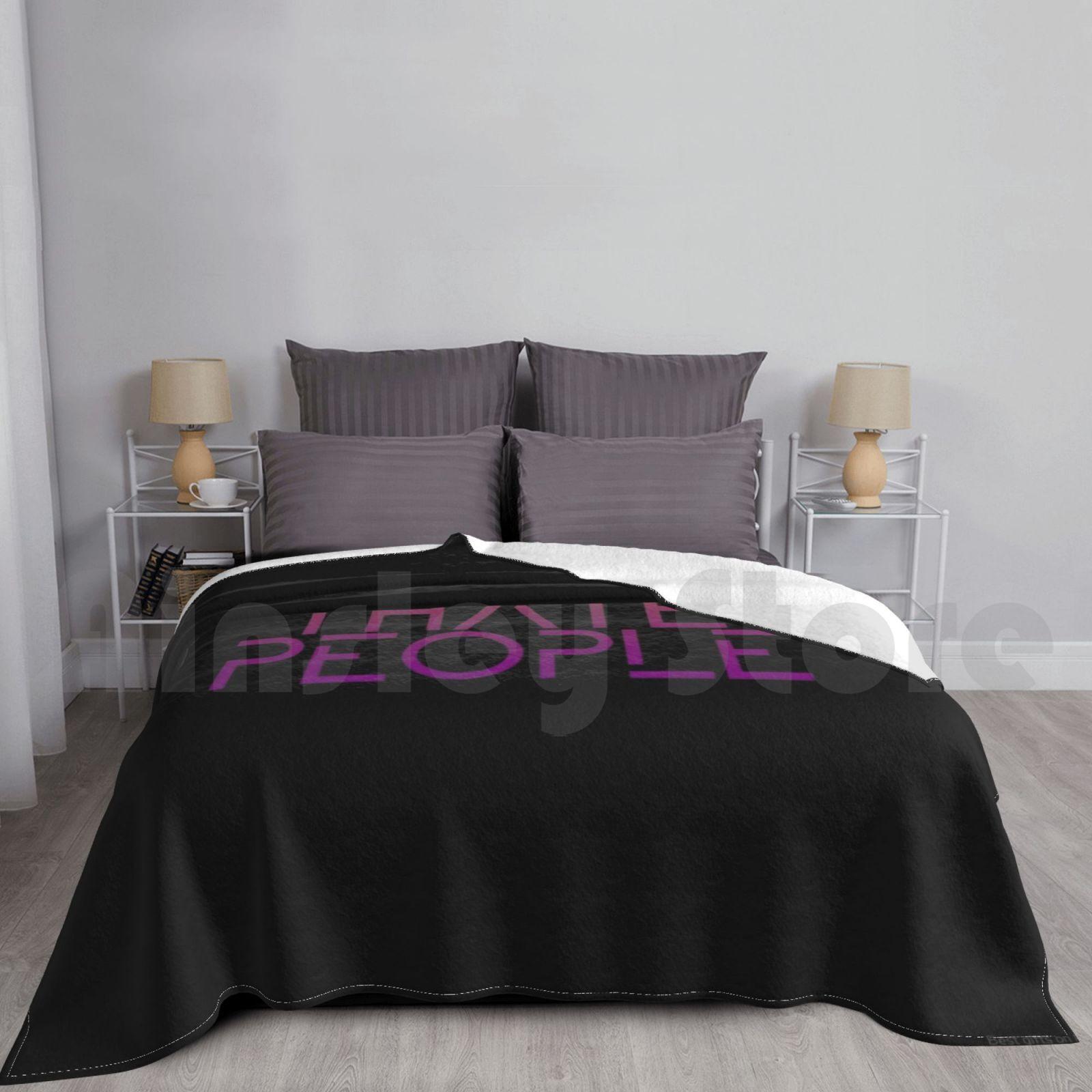 I Hate People Funny Quote Blanket For Sofa Bed Travel Unny I Hate People Hate People Hate People Camping Tumblr Size: 75*100cm, Weight: 230 GSM