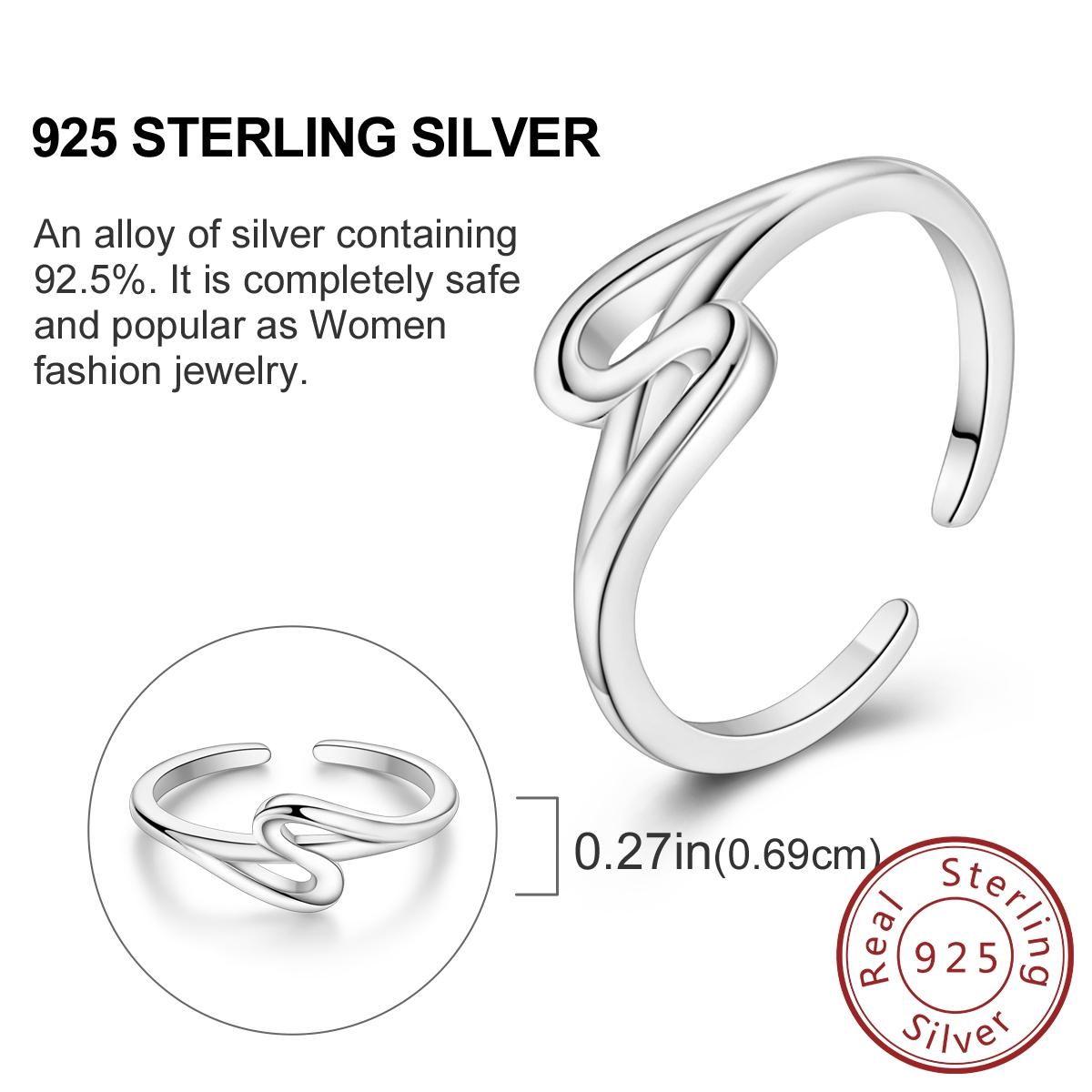 

100% Real Copper Rings Open Infinite Symbol Love Zircon Rings Luxury Bands For Women Girls Party Gift Fashion
