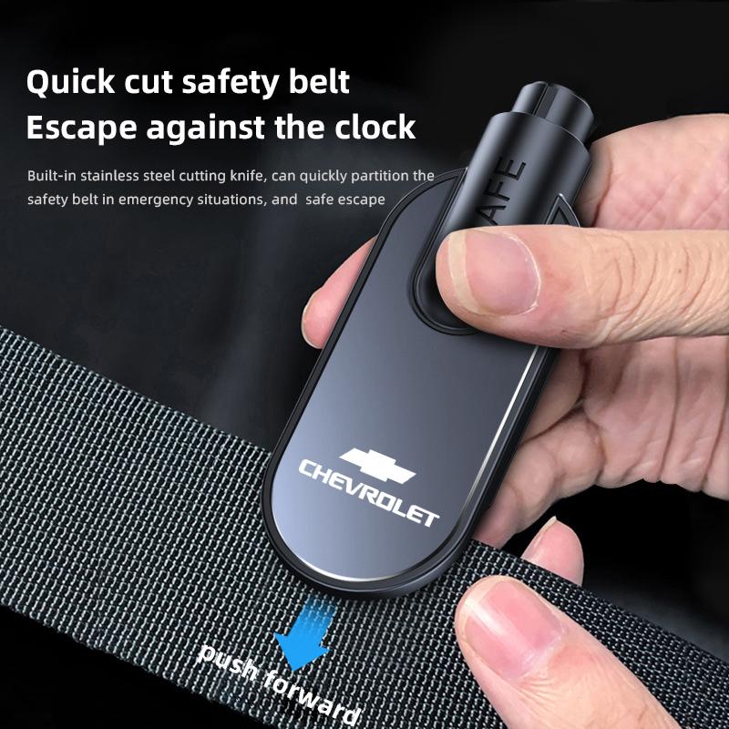 gchx7 Car Safety Rescue Hammer Emergency Escape Tool For Chevrolet Cruze Sonic Silverado Trax Camaro Captiva Equinox Trailblazer Bolt