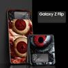 Spooky Scary Red Eye Hard PC Phone Case For Samsung Galaxy Z Flip 7 6 5 4 Black Cover For Galaxy Z Flip 3 Foldable Shell Fundas