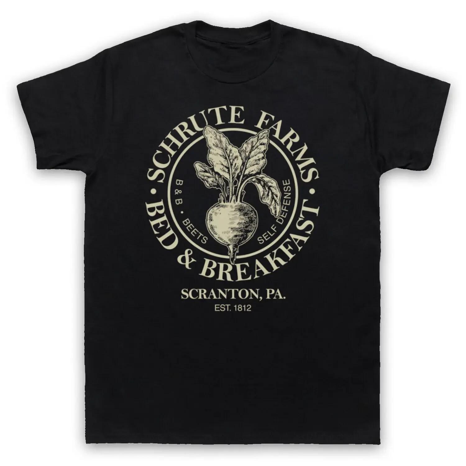 

2025 T-shirts Are Selling Well in Summer THE OFFICE SCHRUTE FARMS BED & BREAKFAST Round-neck Short-sleeved T-shirt Mens T Shirts#Color XXXXXL чёрный