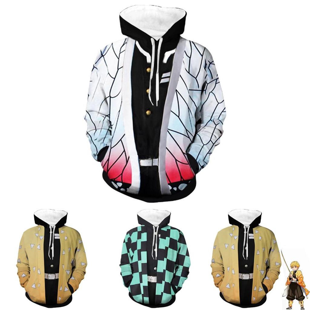 Slayer Kimetsu No Yaiba 3d Hoodie Sweatshirt With Comfortable Soft Material**