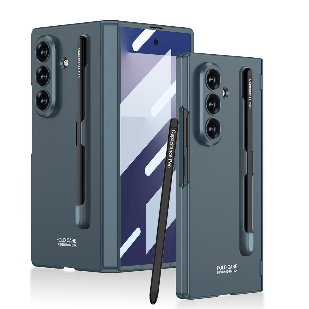 Etui na telefon komórkowy Samsung Zfold7 Magnetyczne składane Pełne kapsułkowane Folia Zawias wału Gniazdo na długopis z długopisem
