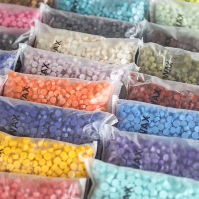 Fire Paint Wax Grain Bags, 500g, Fresh Mixed Color, Handmade, DIY Pocket Gift, Invitation Card Sealing, Decoration Supplies