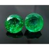 Emerald Loose Gemstone Round Cut Pair 15.23 Ct Natural CERTIFIED Green Colombian
