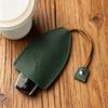 2 Piezas Llavero Estuche para Llaves Extraíble Llavero Protector Colgante Cuero Sintético Llavero Oculto Patrón de Ciervo Funda Bolsa para Llaves