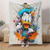 1pc, Donald Duck Art Print Blanket Home Decor Blanket, Couch Throw, Outdoor, Gift Idea, Flannel Throw, Bedroom, Living Room, Travel