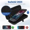 Bæreveske for Switch 2 (2025), Beskyttende hardt skall bæreveske, oppbevaringslommer kompatible med konsoll og tilbehør spill