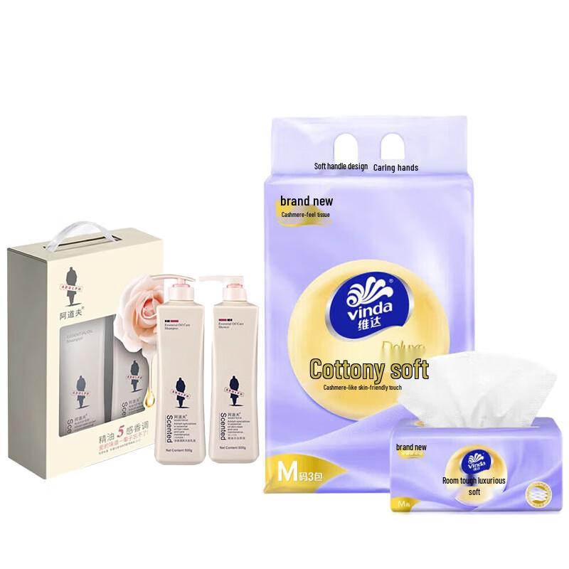 

Adolph Essential Oil Silicone-Free Shampoo & Body Wash Set, Family Pack