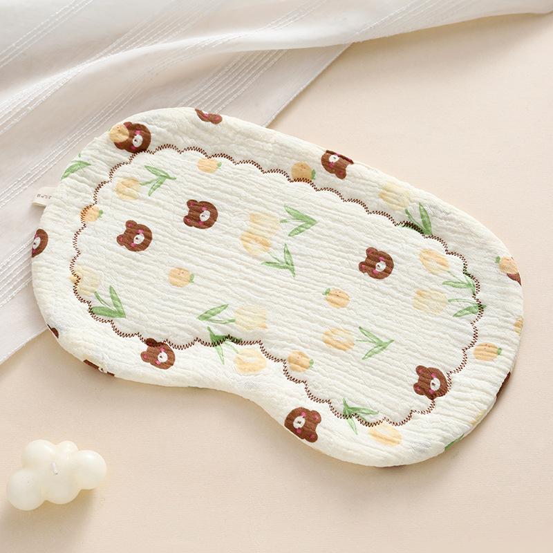 Cuscino per neonato Cuscino a forma di nuvola per neonato Tappetino per cuscino 0-6 mesi Neonato Anti-rigurgito Cotone Puro Garza Cuscino piatto Asciugamano Neonato