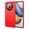 For Realme 11 Pro+ 5G/11 Pro 5G Brushed Soft TPU Phone Case Carbon Fiber Texture Back Cover