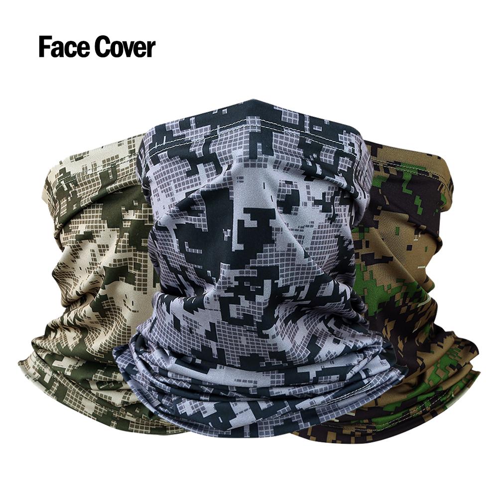 UV Protection Ice Silk Face Cover Neck Tube Outdoor Use Active Bandana Scarf Breathable Hiking Scarf Neck Gaiter Bandana