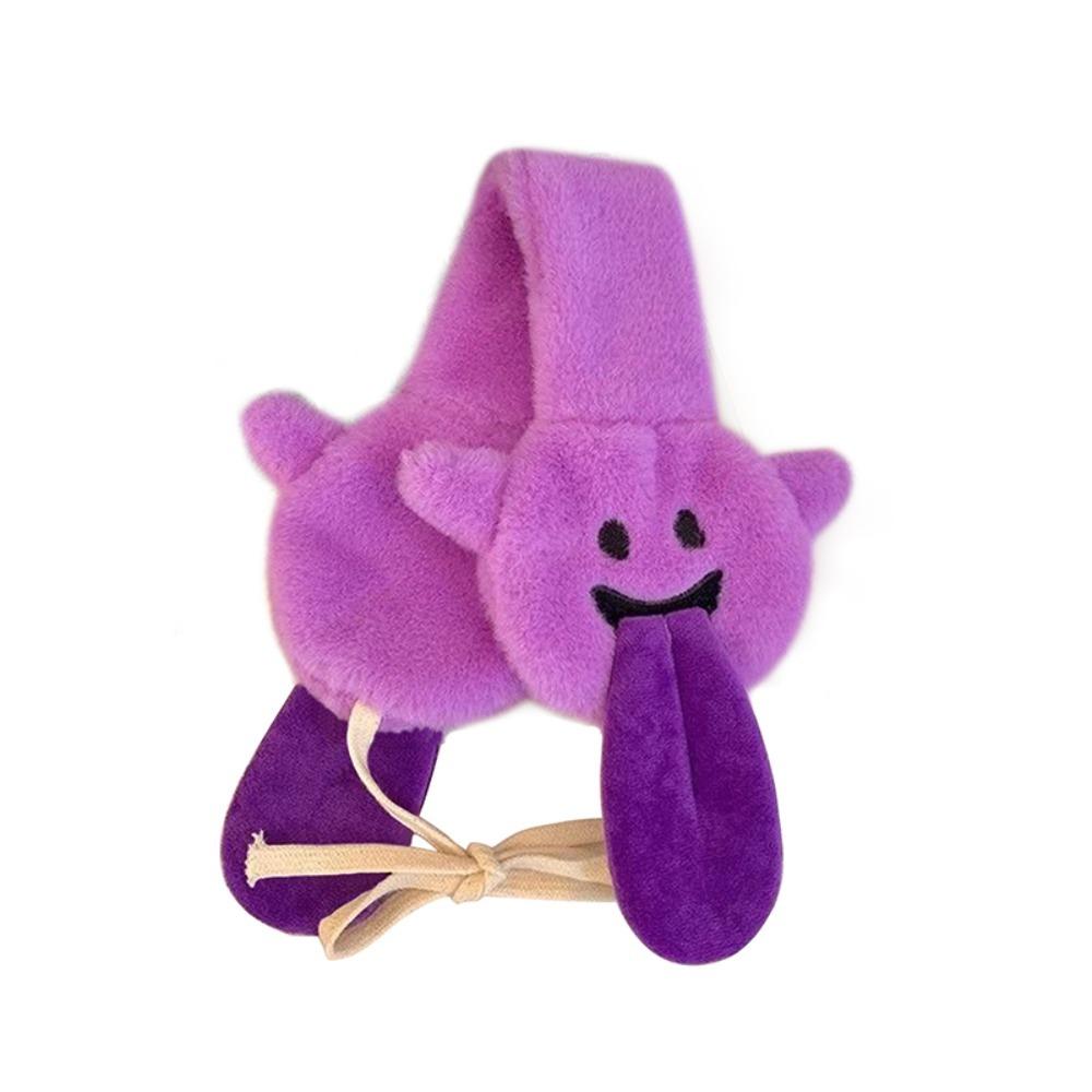 Cartoon Ghost Plush Earmuffs Thickened Couple Halloween Gifts Funny Ear Protection  Women